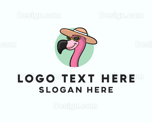 Tropical Flamingo Hat Logo