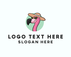 Tropical Flamingo Hat logo