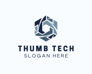 Modern Tech Hexagon logo design