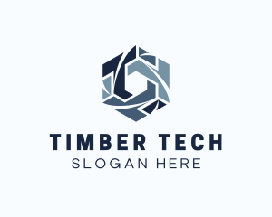 Modern Tech Hexagon logo design