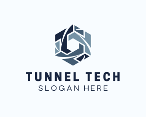 Modern Tech Hexagon logo design