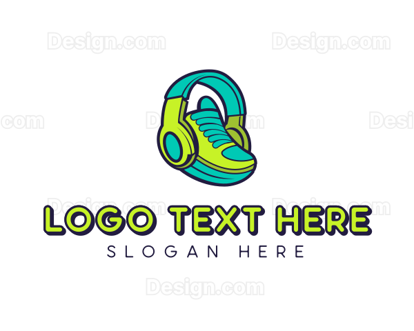 Headset Sneaker Fashion Logo