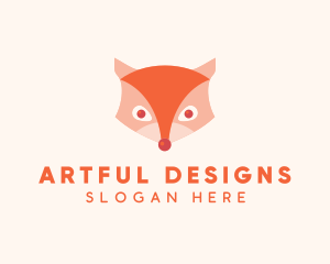 Wild Fox Head logo design