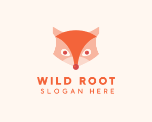 Wild Fox Head logo design