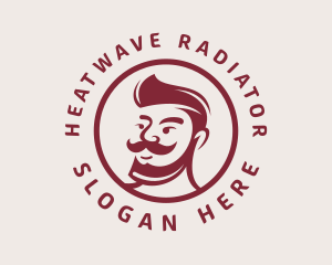 Handsome Beard Man Logo