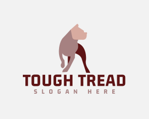 Tough Strong Pitbull logo design