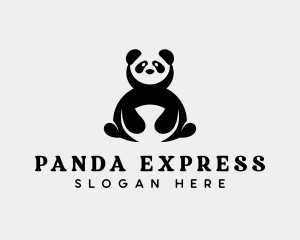 Wild Panda Bear logo design