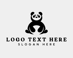 Minimalist - Minimalist Panda Bear logo design