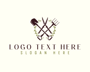 Wreath Shears Shovel logo