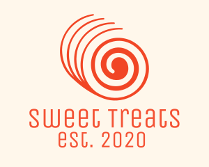 Orange Twisted Roll logo design