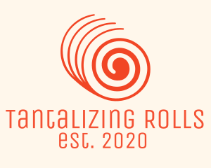 Orange Twisted Roll logo design