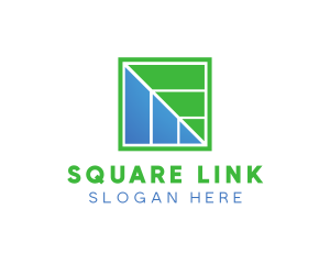 Generic Square Leaf  logo design