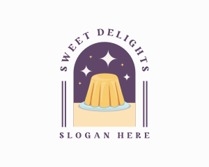 Sweet Pudding Dessert logo design