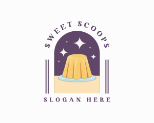 Sweet Pudding Dessert logo design