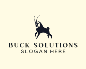 Ibex Forest Animal logo design