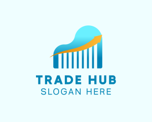 Blue Graph Business logo design