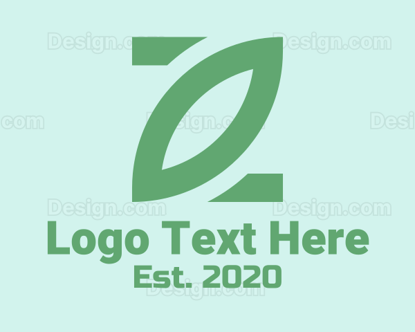 Simple Green Leaf Logo