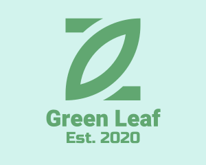 Simple Green Leaf  logo