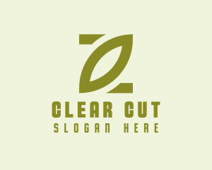 Simple Green Leaf  logo design