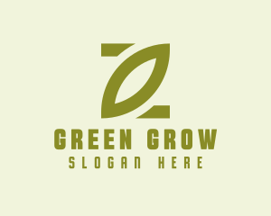 Simple Green Leaf  logo design