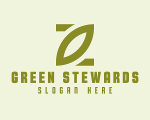 Simple Green Leaf  logo design