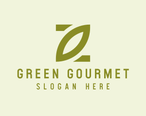 Simple Green Leaf  logo