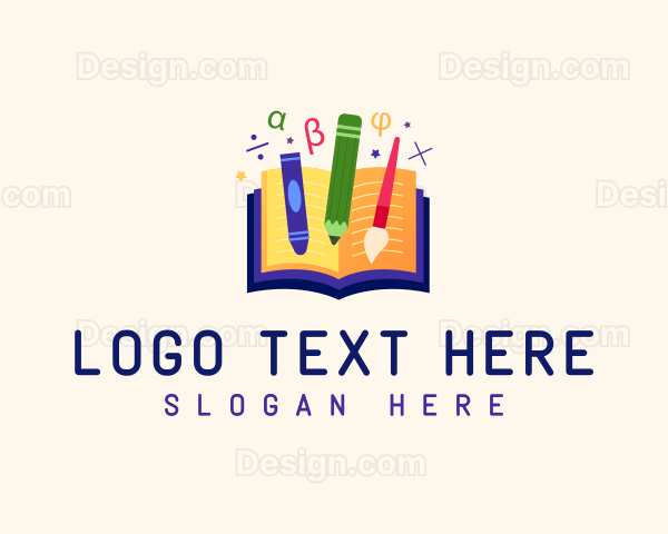 Daycare Kindergarten Learning Logo