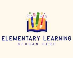 Daycare Kindergarten Learning logo design