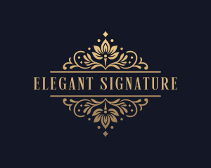 Elegant Wedding Event logo design