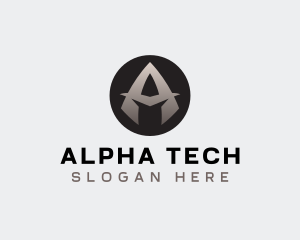 Tech Startup Company Letter A logo design