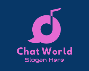 Music Streaming Chat  logo design