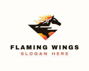 Horse Fast Racing logo design