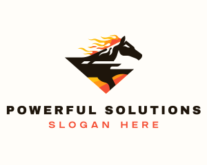 Horse Fast Racing logo design