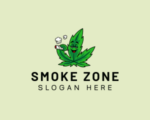 Cannabis Smoker Marijuana logo design