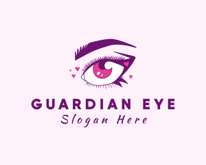 Lovely Woman Eyelash logo design