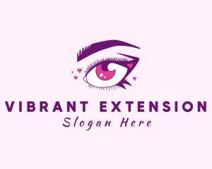 Lovely Woman Eyelash logo design