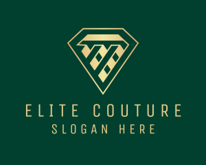 Textile Fashion Diamond  logo design