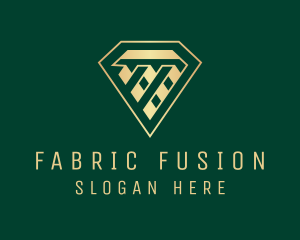 Textile Fashion Diamond  logo design