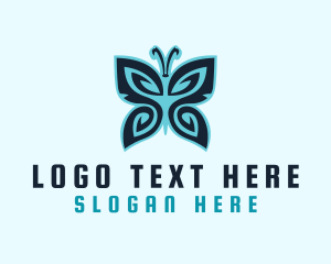 Pattern Wings Butterfly logo