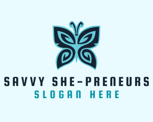 Pattern Wings Butterfly logo design