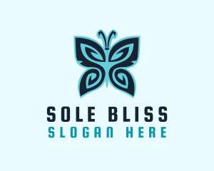 Pattern Wings Butterfly logo design