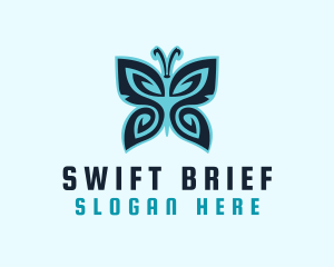 Pattern Wings Butterfly logo design