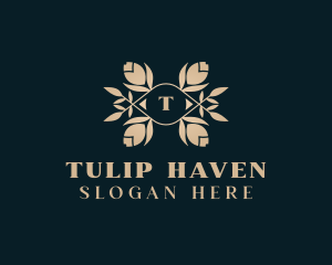 Tulip Flowers Florist logo design