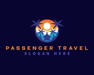 Vacation Beach Travel logo design