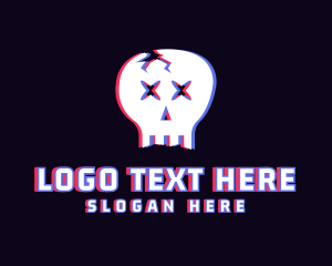 Skull Gaming Anaglyph logo