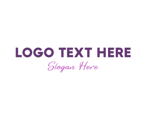 Modern Sans Serif Wordmark logo