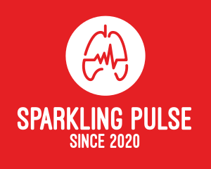 Red Lung Pulse logo design