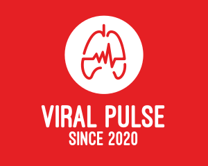 Red Lung Pulse logo design