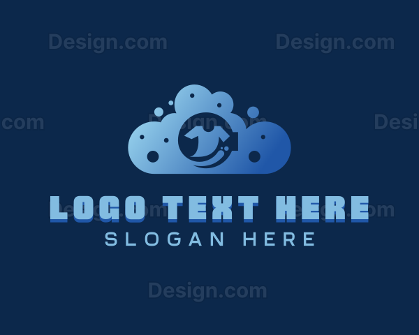 Laundry Detergent Washing Logo