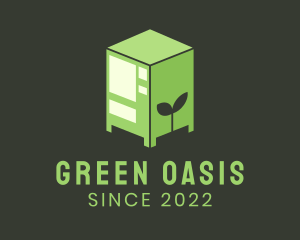 Green Vegan Dispenser logo design